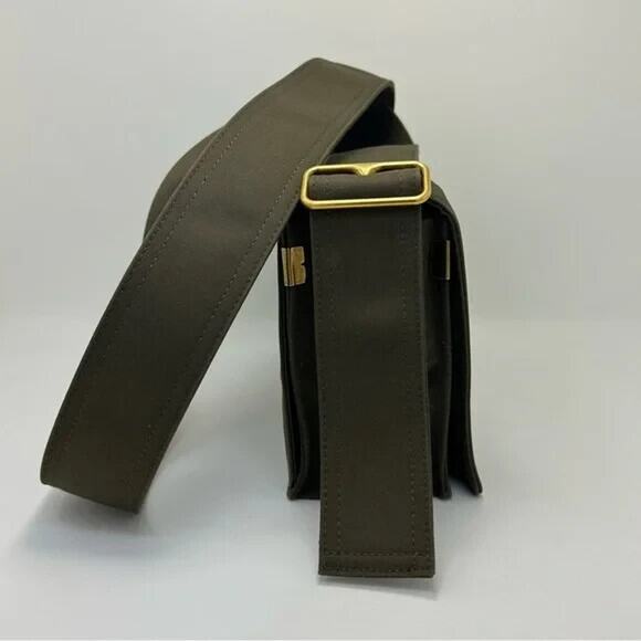 Burberry Olive Green Trench Messenger Bag Crossbody EUC - Picture 6 of 11